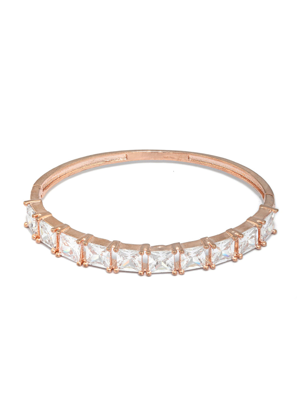 Priyaasi Women Elegant Solitaire Rose Gold Bracelet - Swadesiicart