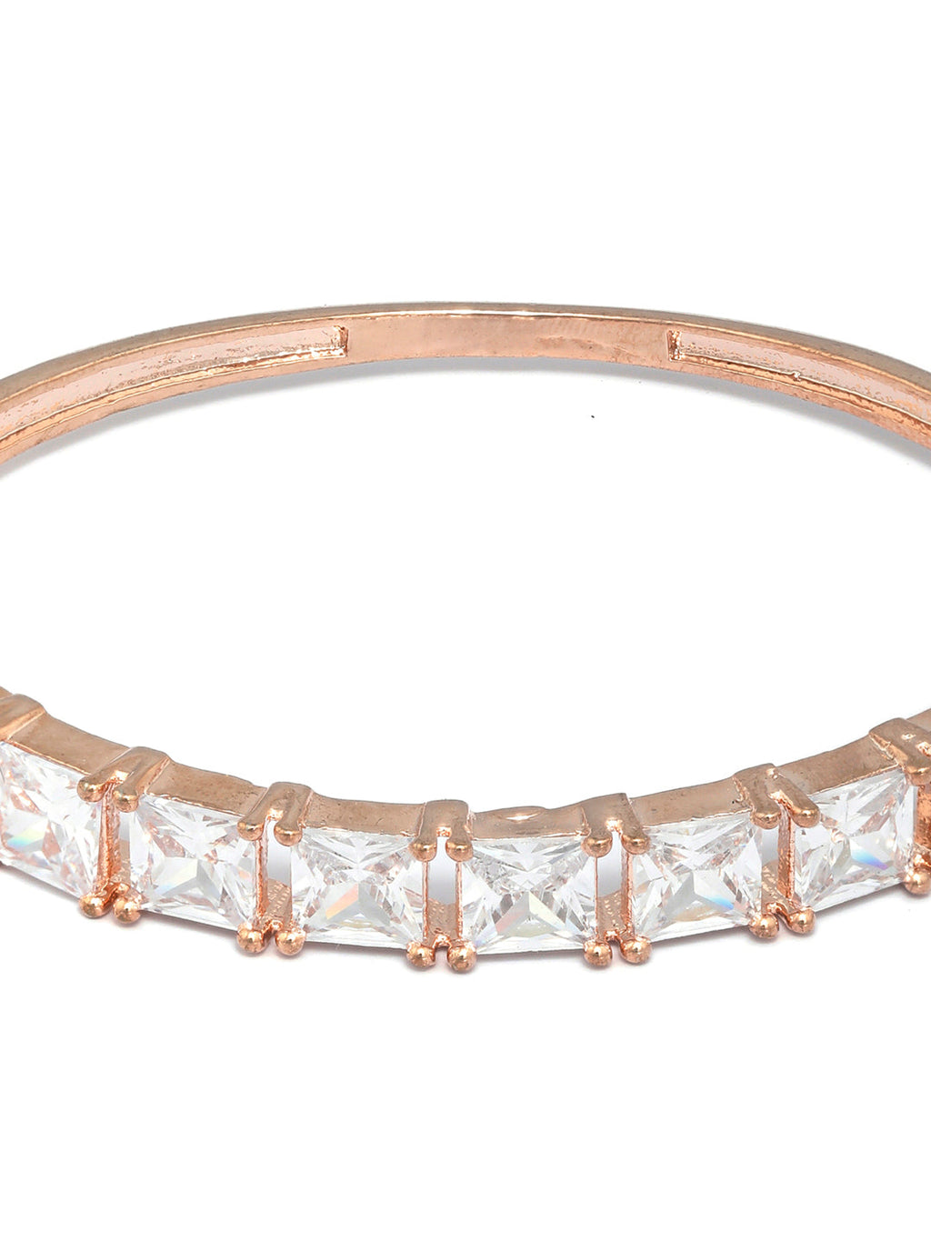 Priyaasi Women Elegant Solitaire Rose Gold Bracelet - Swadesiicart