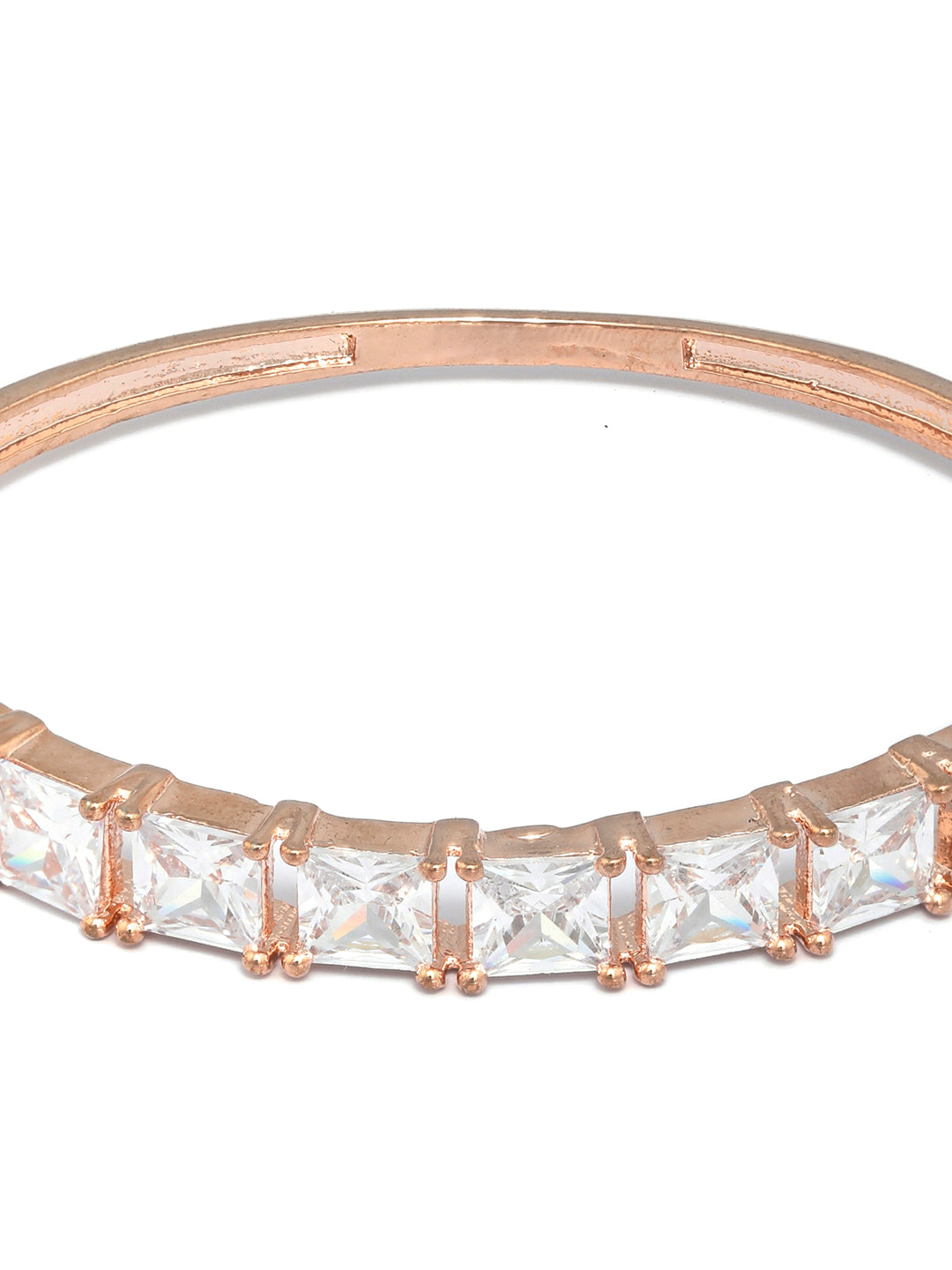 Priyaasi Women Elegant Solitaire Rose Gold Bracelet - Swadesiicart