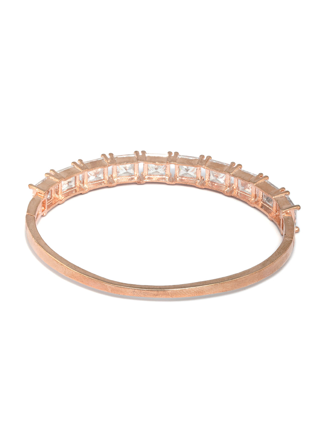 Priyaasi Women Elegant Solitaire Rose Gold Bracelet - Swadesiicart