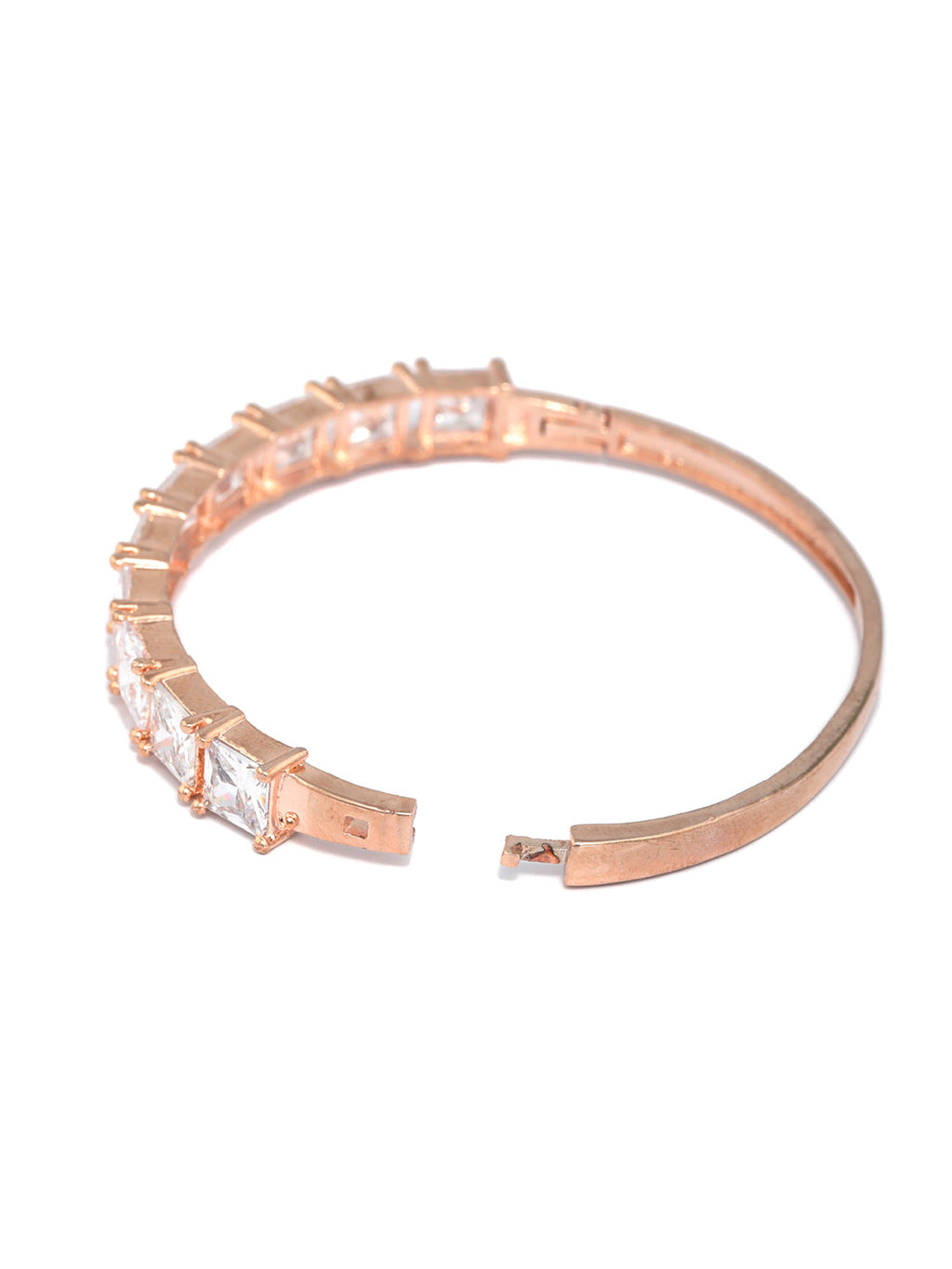 Priyaasi Women Elegant Solitaire Rose Gold Bracelet - Swadesiicart