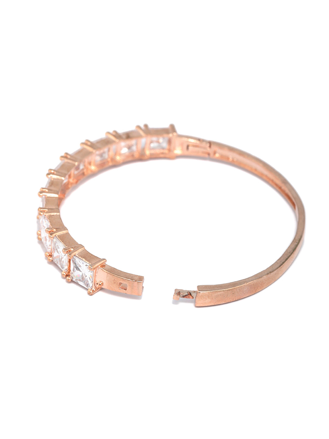 Priyaasi Women Elegant Solitaire Rose Gold Bracelet - Swadesiicart