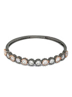 Priyaasi Women Dual Toned American Diamond Bracelet - Swadesiicart