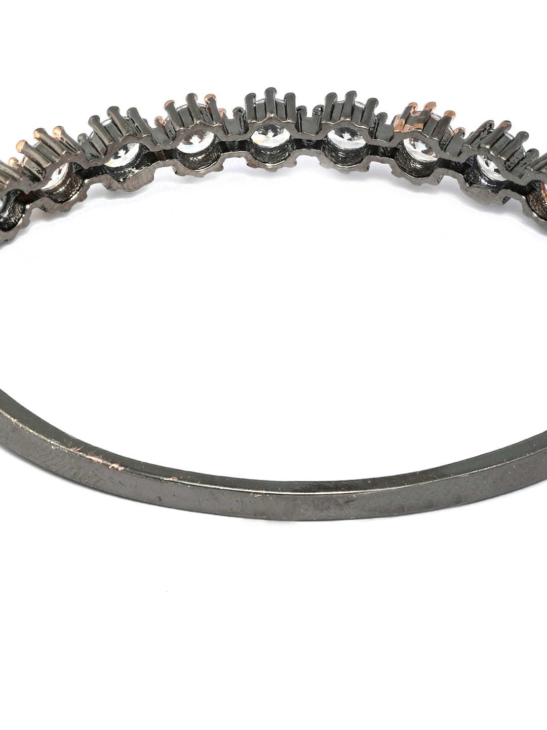 Priyaasi Women Dual Toned American Diamond Bracelet - Swadesiicart