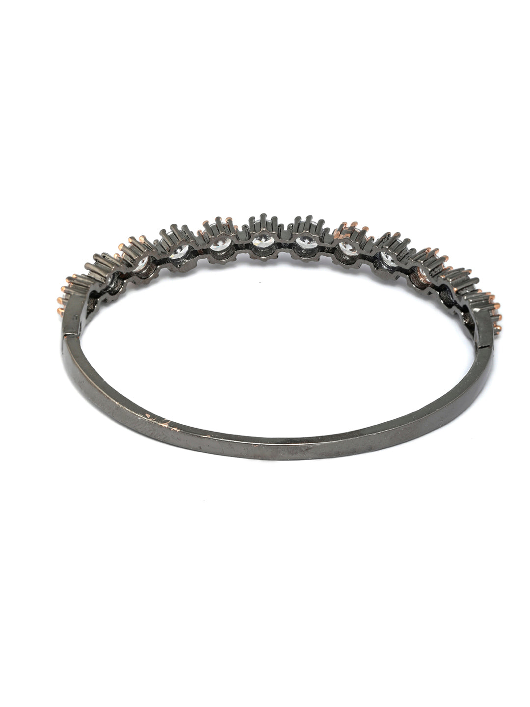 Priyaasi Women Dual Toned American Diamond Bracelet - Swadesiicart