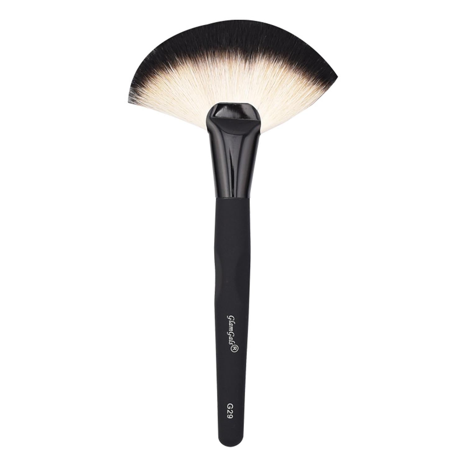 Glamgals Hollywood-U.S.A Black Fan Brush | Grocsy