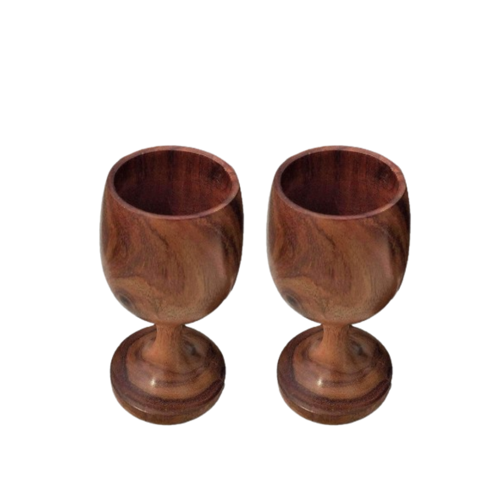 Handmade Sheesham Wooden Glass | Grocsy