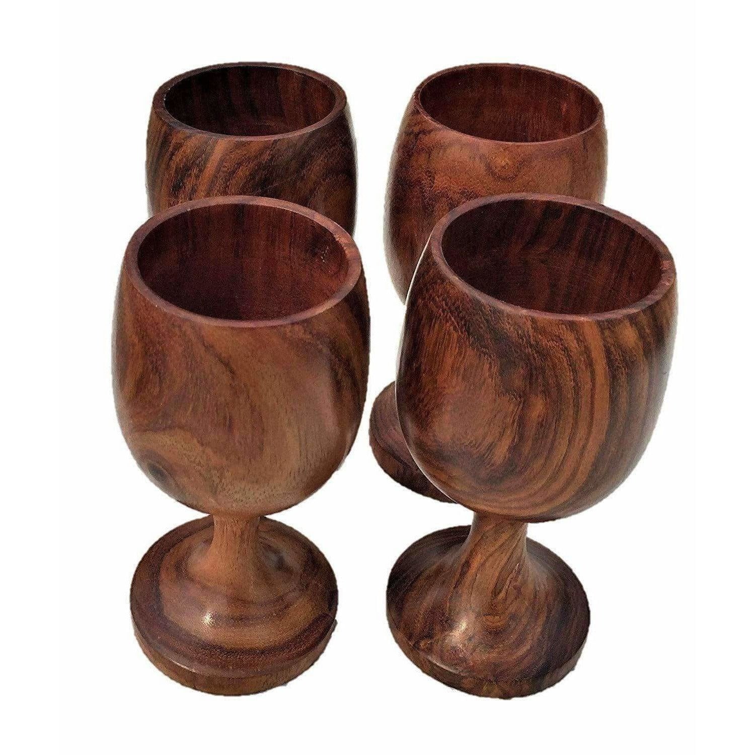 Handmade Sheesham Wooden Glass | Grocsy