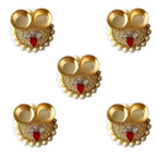 Decorative Haldi Kumkum Holder with Kundans | Grocsy