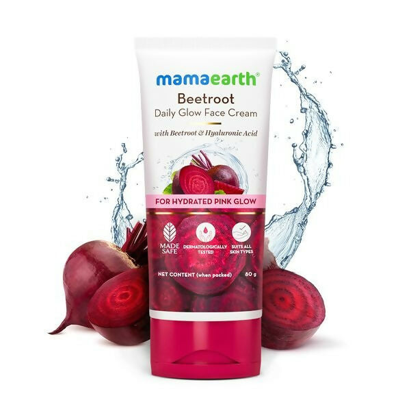 Mamaearth Beetroot Daily Glow Face Cream With Beetroot & Hyaluronic Acid | Grocsy