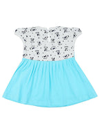 NammaBaby Baby Girl's A-Line Mini Frock Dress - Blue | Grocsy
