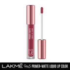 Lakme 9to5 Primer + Matte Liquid Lip Color - MP1 Everyday Pink | Grocsy