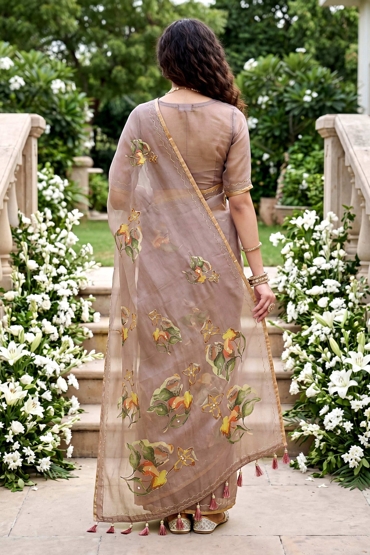 Sangam Prints Purple Cotton Print Woven Work Traditional Saree | Grocsy