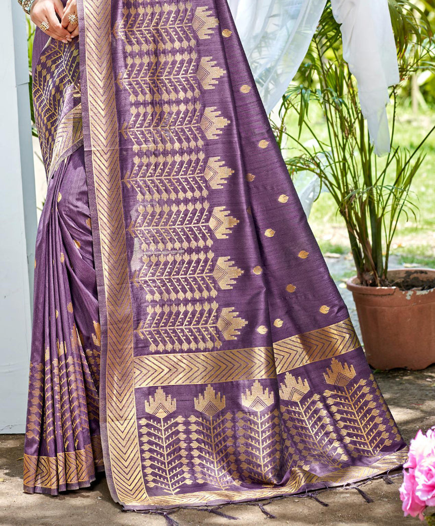 Sangam Prints Turquoise Assam Silk Woven Work Traditional Saree | Grocsy