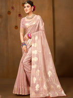 Sangam Prints Purple Munga Kota Woven Work Traditional Saree | Grocsy