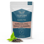 TEAFORA Darjeeling Daily Summer Black Tea | Original English Breakfast Tea | Energizing & Aromatic Loose Leaf Tea | Freshly Sourced Direct From Origin | Grocsy