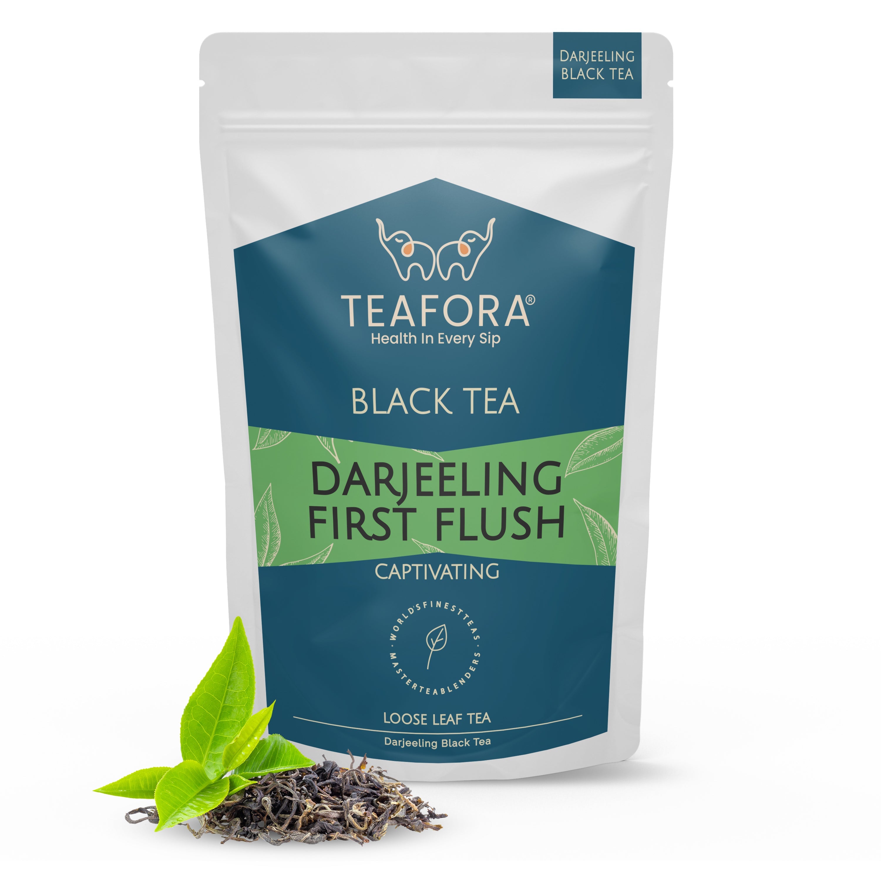TEAFORA Darjeeling First Flush Black Tea | Single Estate Refreshing & Aromatic | Loose Leaf Tea | Freshly Sourced Direct From Origin | Grocsy