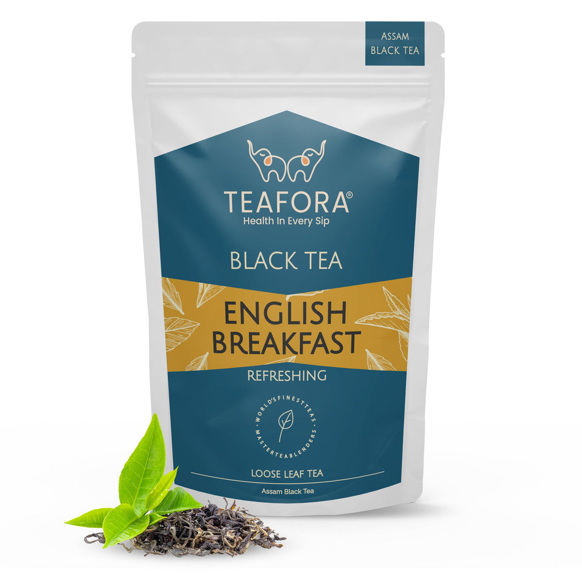 TEAFORA English Breakfast Black Tea | Rich, Robust & Full Bodied Loose Leaf Tea | Refreshing & Aromatic | Freshly Sourced Direct From Origin | Grocsy