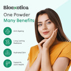 Bioexotica Orange Flavour Collagen Powder With Hyaluronic Acid, Aloe Vera, Blue Berry & Biotin | Grocsy