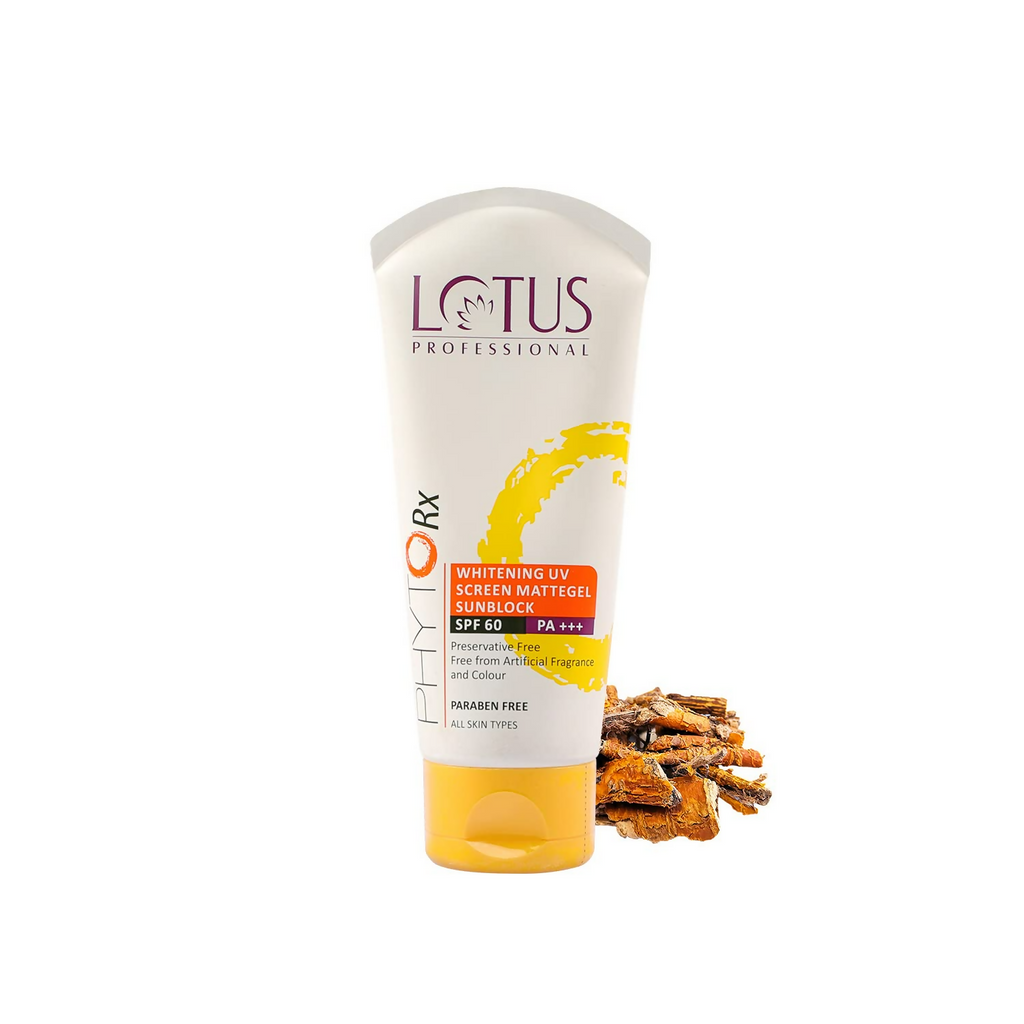 Lotus Professional Phyto Rx Whitening Uv Screen Mattege Sun Block Spf 60 Pa+++ | Grocsy