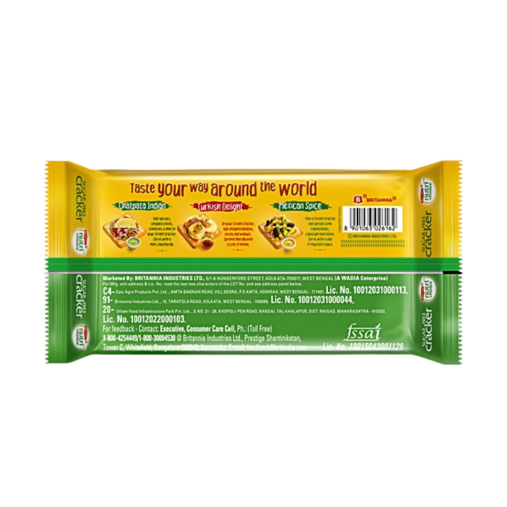 Britannia Nutri Choice Sugar Free Cracker | Grocsy