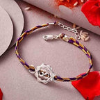 Auspicious Om 925 Sterling Silver Rakhi | Grocsy