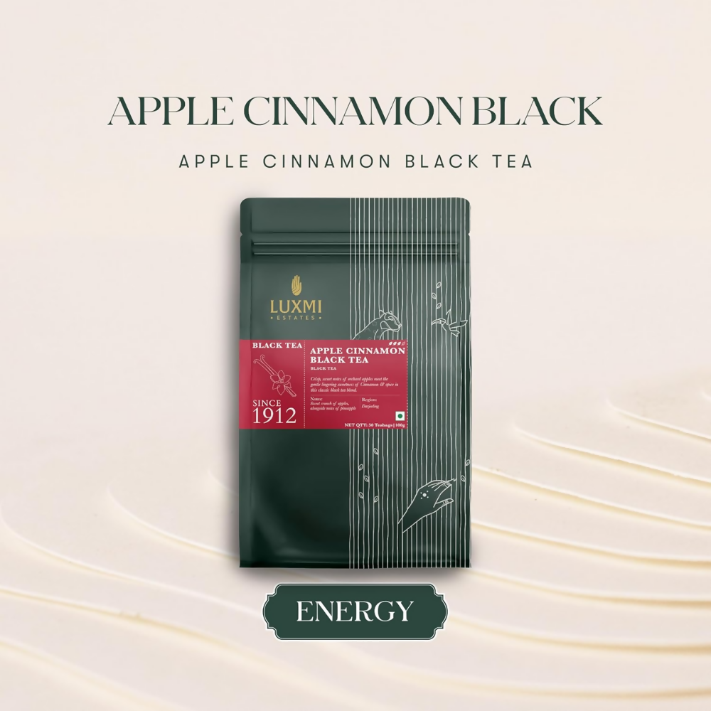 Luxmi Estates Apple Cinnamon Black Tea | Grocsy