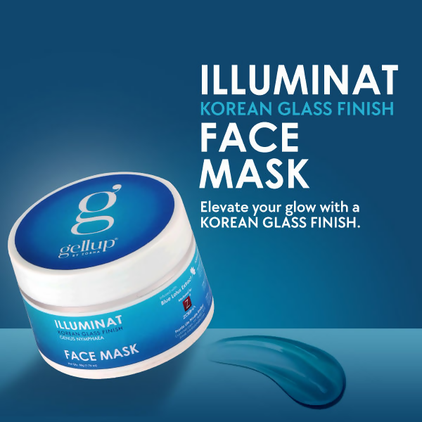 Zobha Illuminat Korean Glass Finish Face Mask With Blue Lotus Water Extract | Grocsy