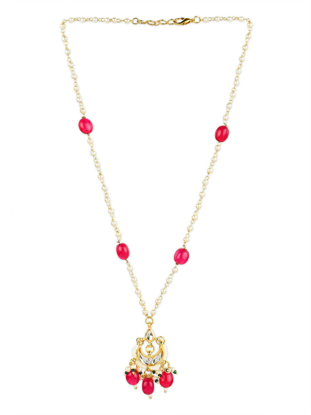 Women's Gold-Polished Necklace - Ruby Raang | Grocsy