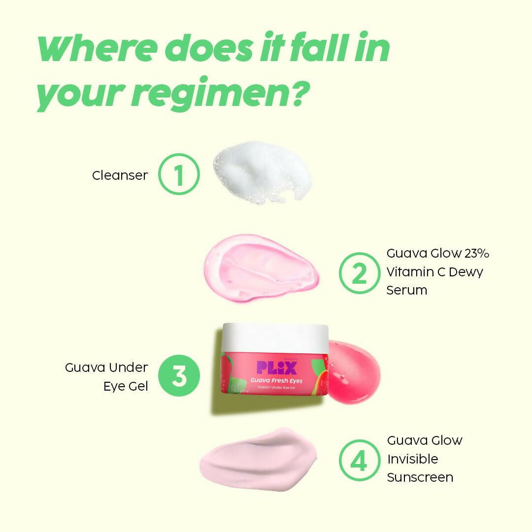PLIX The Plant Fix Guava Fresh Under-Eye Gel | Grocsy