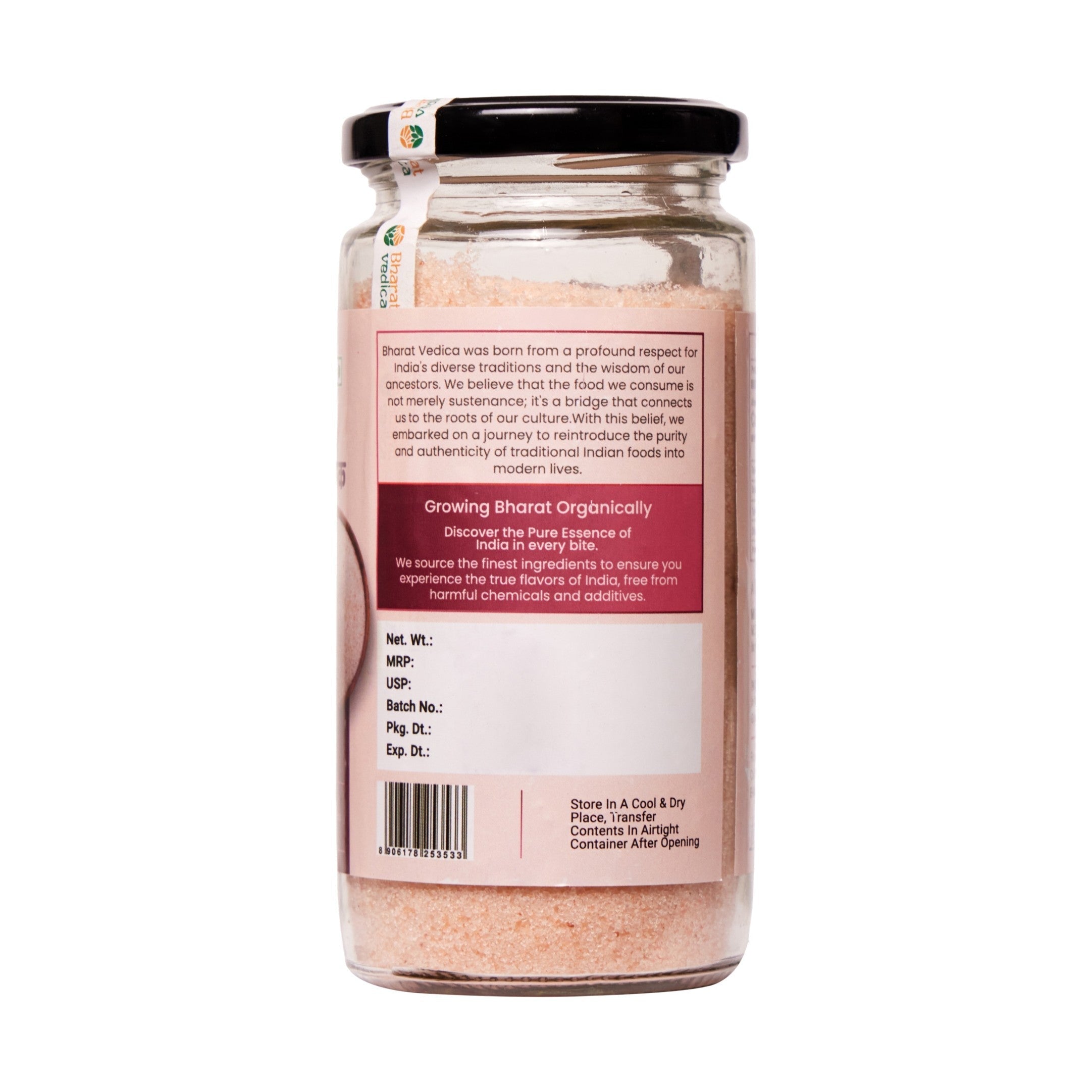 Bharat Vedica Natural Himalayan Pink Salt - Gulaabee Namak | Grocsy
