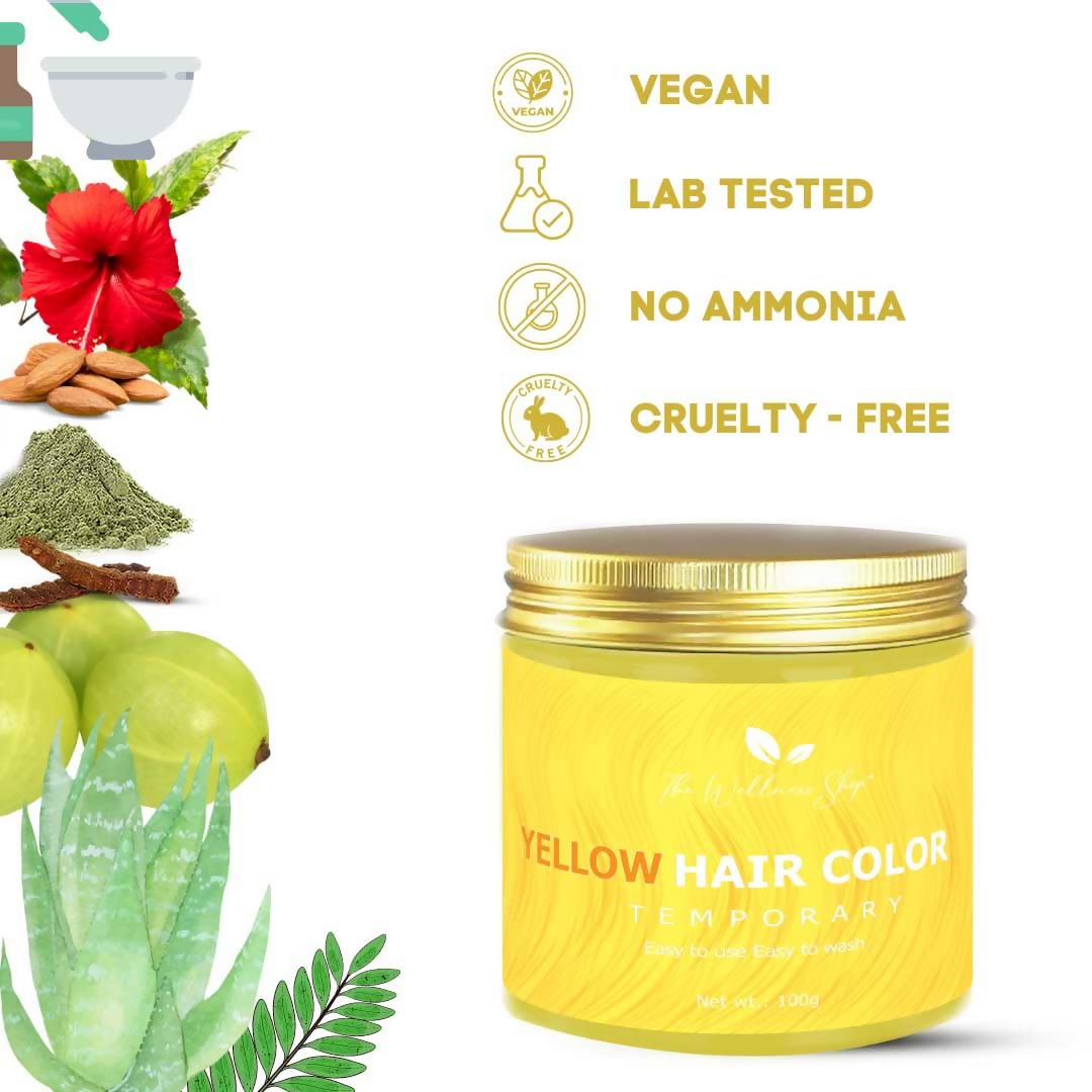 The Wellness Shop Yellow Temporary Hair Color | Grocsy