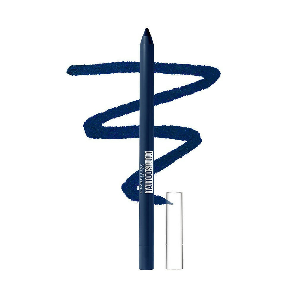 Maybelline New York Tattoo Gel Kajal Color Pencil - Striking Navy Blue | Grocsy