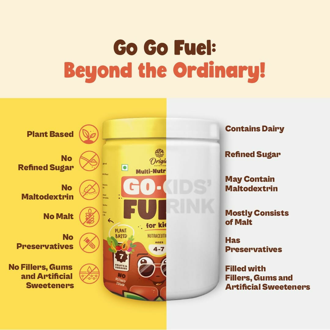 Origin Nutrition Multi Nutritional Go Go Fuel Health Drink For Kids, Ages 4-7 Yrs | Grocsy