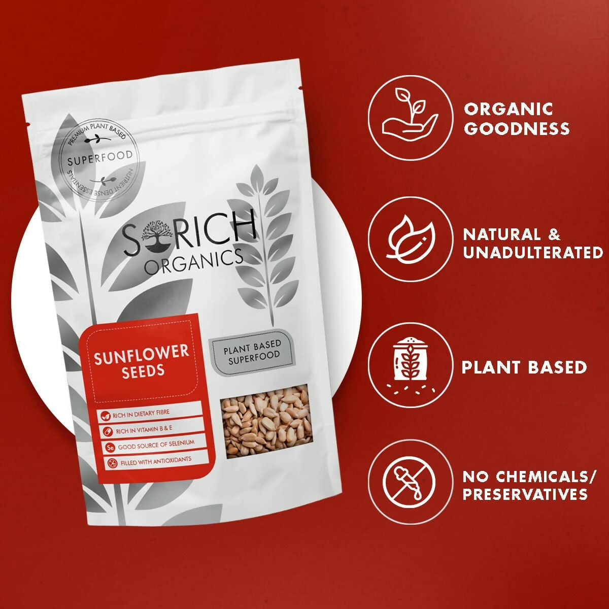 Sorich Organics Raw USDA Organic Sunflower Seeds | Grocsy