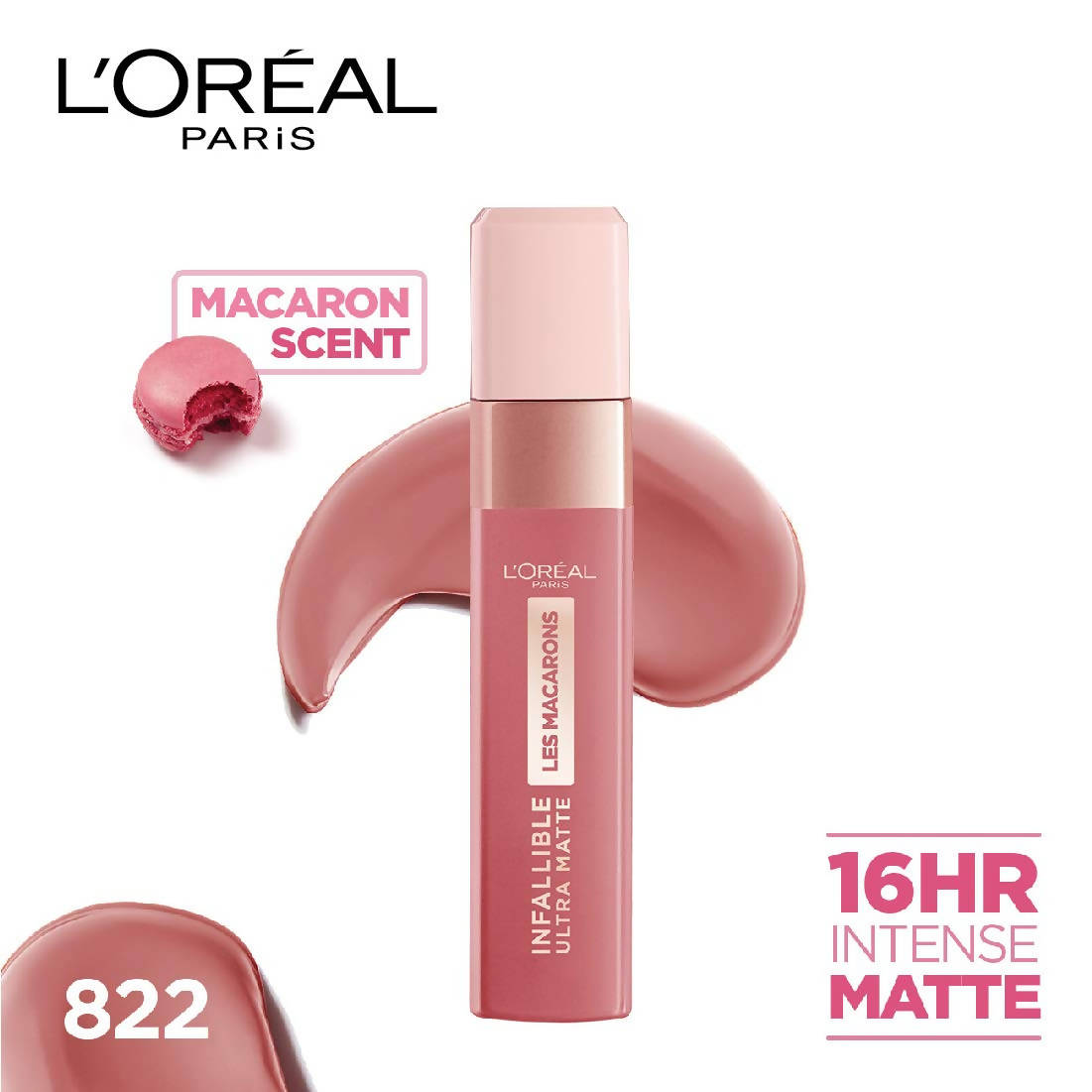 L'Oréal Paris Infallible Ultra Matte Liquid Lipstick Les Macarons - 822 Mon Caramel | Grocsy