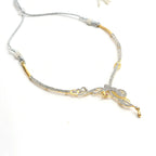 Mominos Fashion Johar Kamal Silver-Plated American Diamond Choker Set | Grocsy