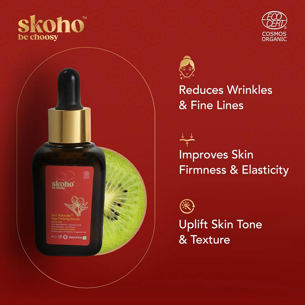 SKOHO Retinol Based Anti Aging Organic Face Serum | Grocsy