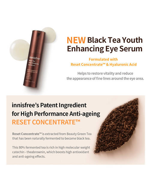 Innisfree Black Tea Youth Enhancing Eye Serum | Grocsy