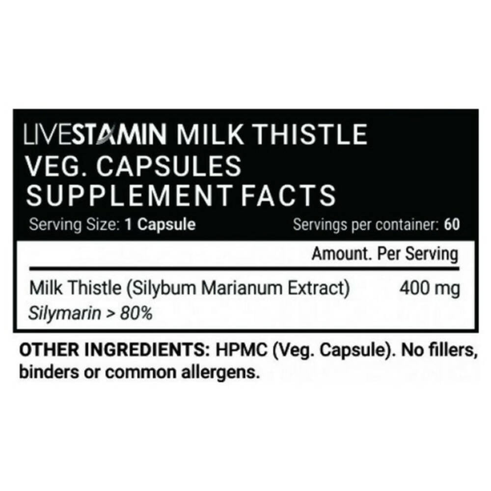 Livestamin Milk Thistle Capsules | Grocsy