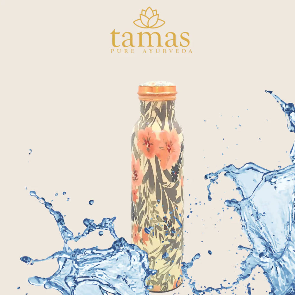 Tamas Q7 Meena Copper Water Bottle | Grocsy