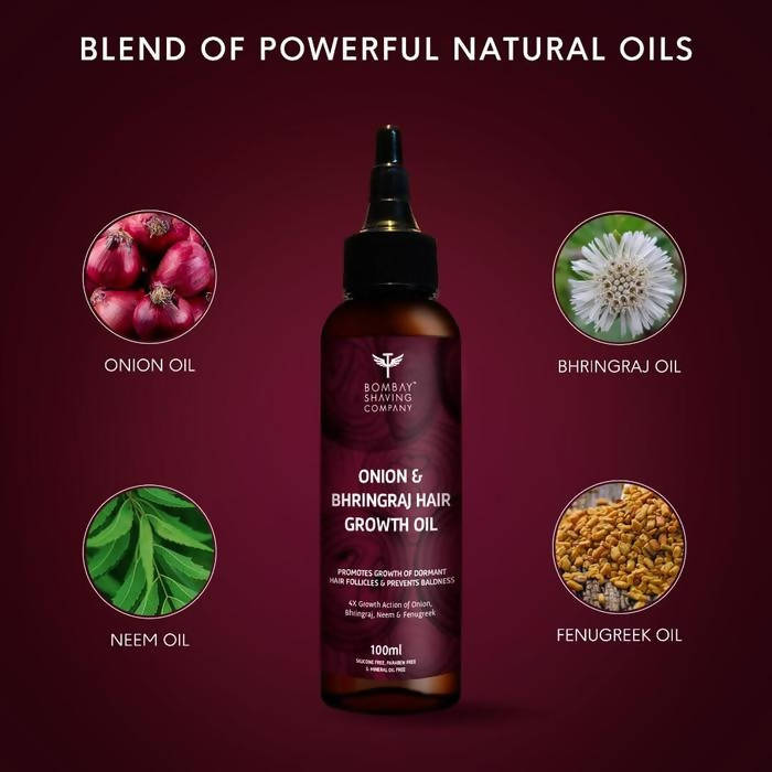 Bombay Shaving Company Onion & Bhringraj Hair Growth Oil | Grocsy