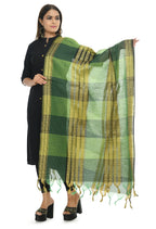 Mominos Fashion Moeza Handloom Cotton Green Tone Dupatta | Grocsy