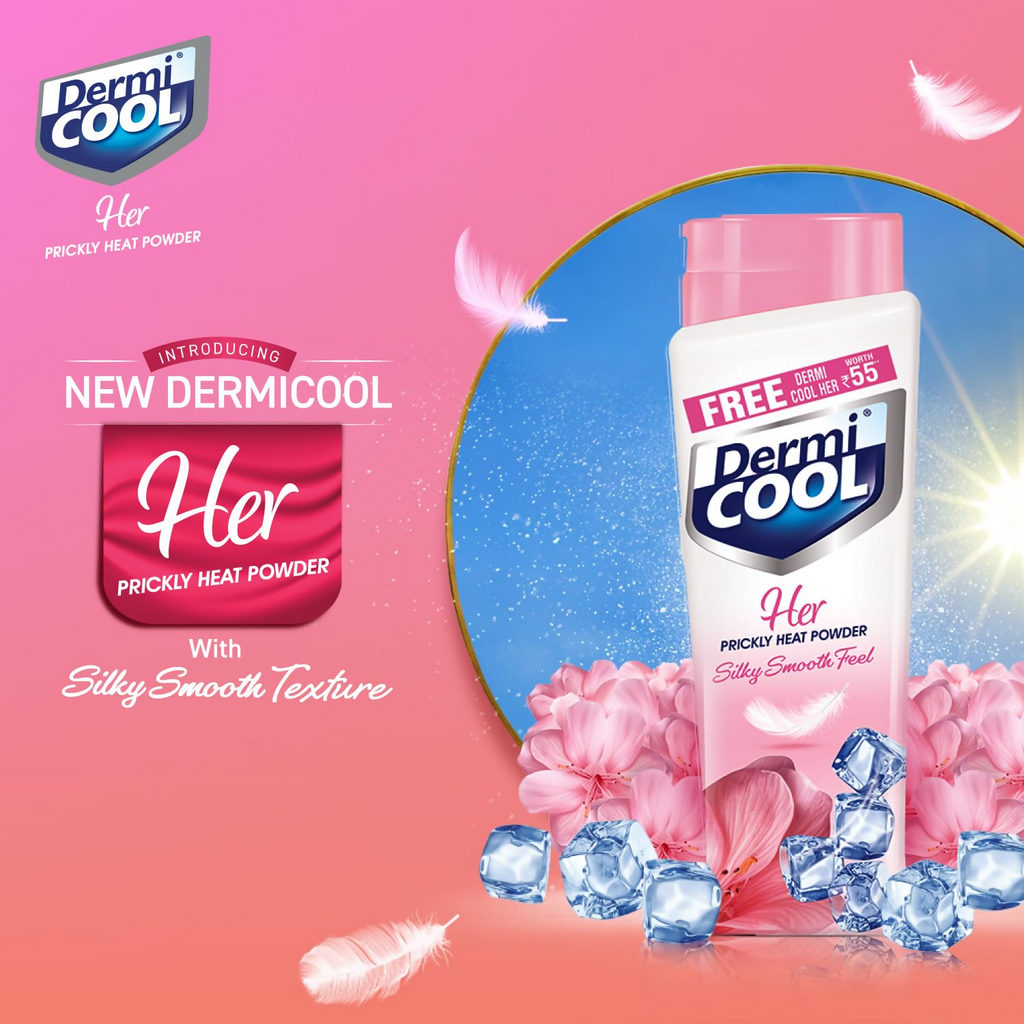 Dermi Cool Her Prickly Heat Powder With Silky Smooth Feel | Grocsy