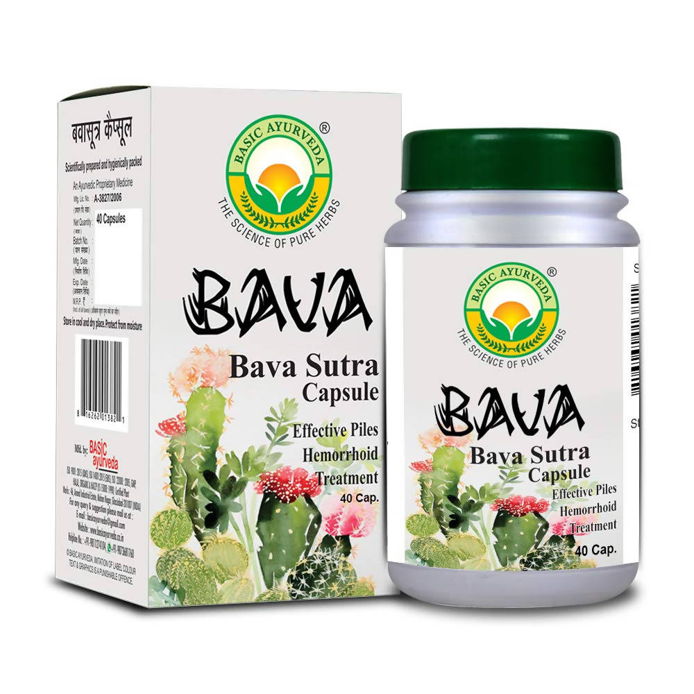 Basic Ayurveda Bava Sutra Capsules | Grocsy