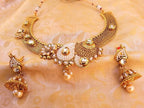 White Antique Necklace Set | Grocsy