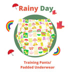 Kindermum Cotton Padded Pull Up Training Pants/ Padded Underwear-Autumn Rains For Kids- Set of 3 pcs | Grocsy
