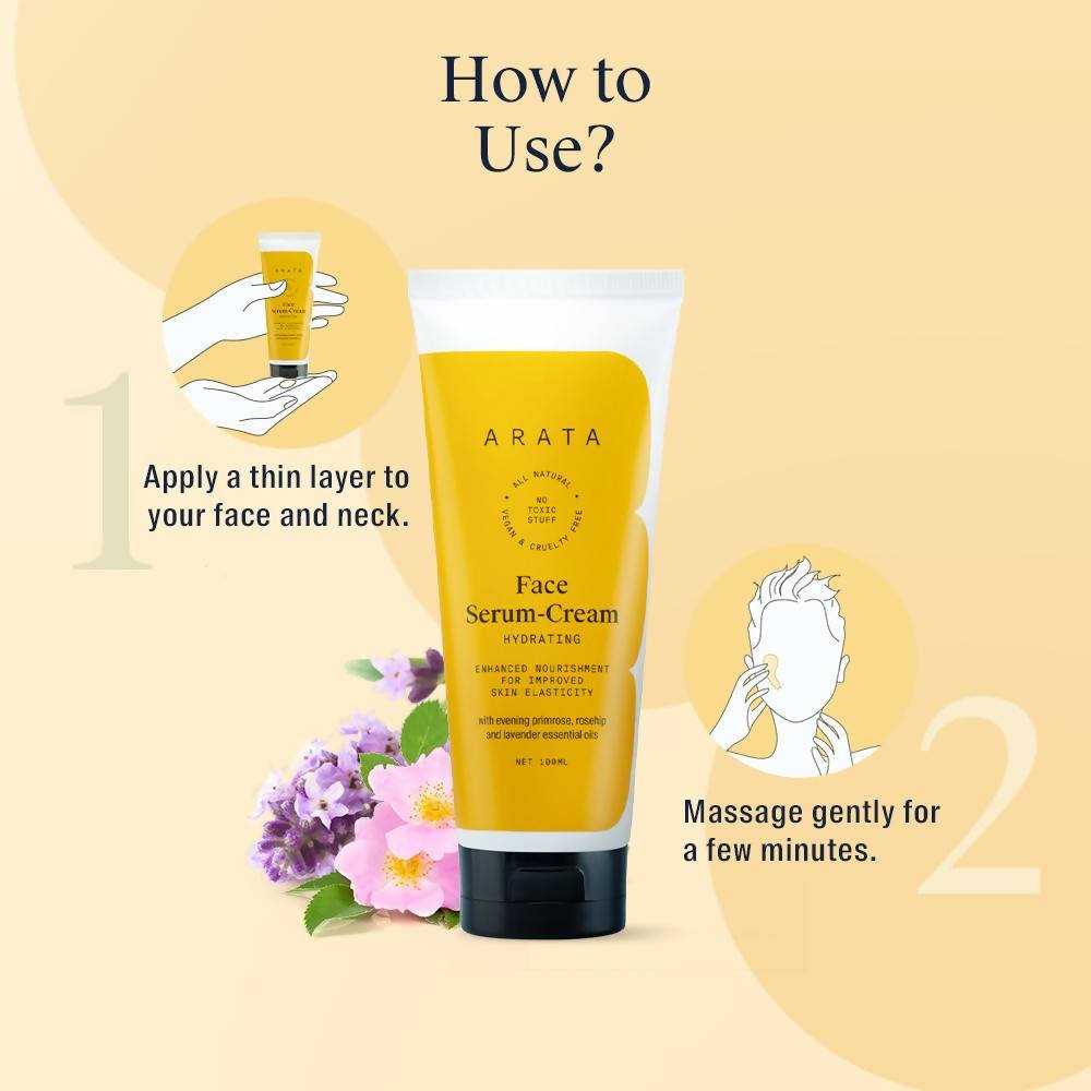 Arata Hydrating Face Serum-Cream | Grocsy