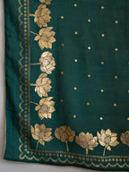 Suta Green Floral Cotton Blend Saree | Grocsy