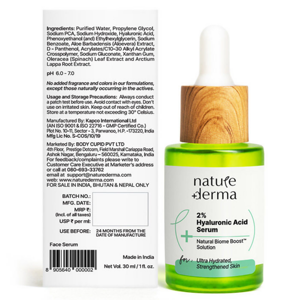 Nature Derma 2% Hyaluronic Acid Serum | Grocsy